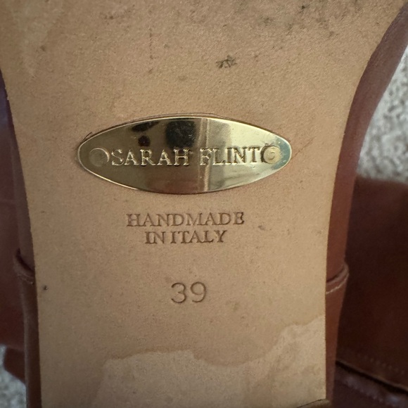 Sarah Flint Chestnut Leather Heeled Boots - Picture 7 of 7